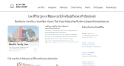 Desktop Screenshot of lawyersattorneysguide.com