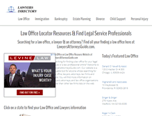 Tablet Screenshot of lawyersattorneysguide.com